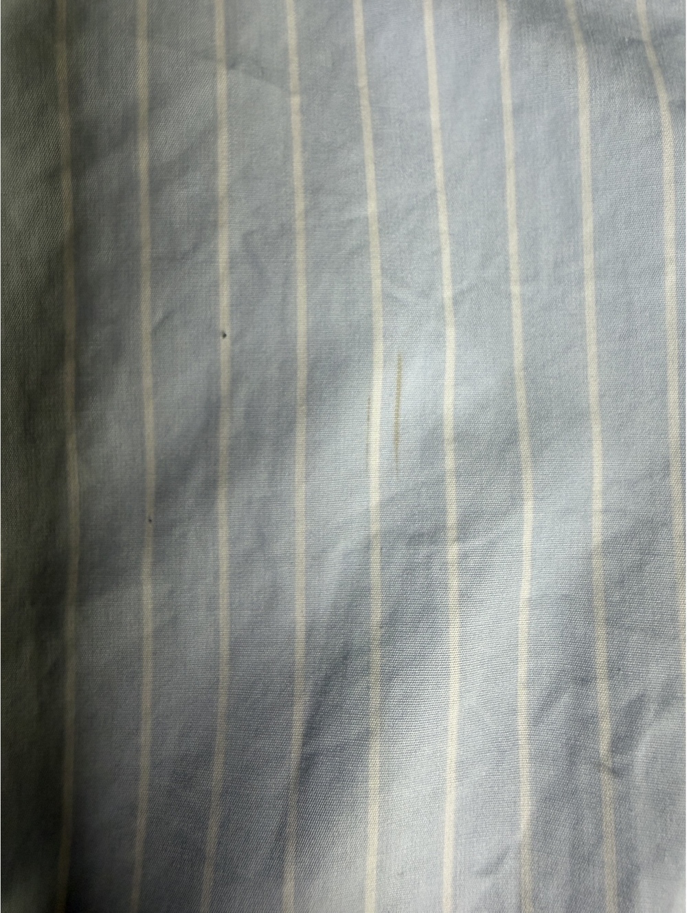 Lafayette 148 New York Oversized Light Blue & White Striped Button-Down Shirt - Picture 9 of 9